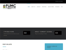 Tablet Screenshot of fumcmorristown.org